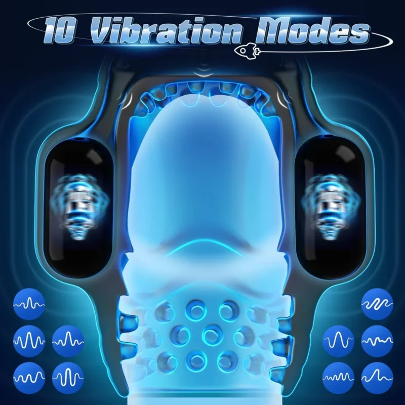 Upgraded App Control 4 in 1 Penis Trainer Vibrating Masturbation Cup - Image 5