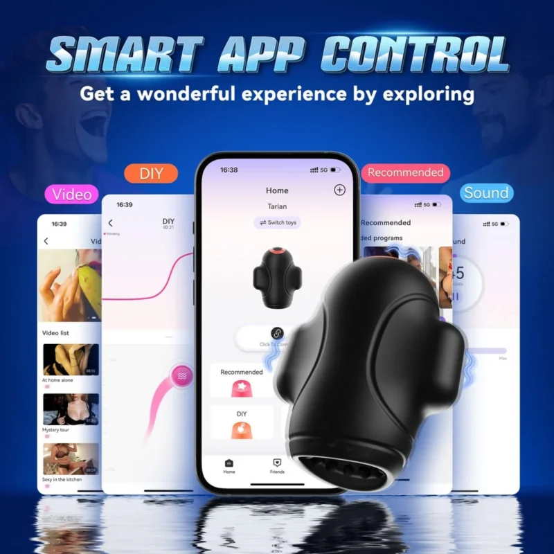 Upgraded App Control 4 in 1 Penis Trainer Vibrating Masturbation Cup - Image 2